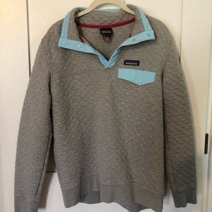 Patagonia Grey Quilt Snap T Pullover